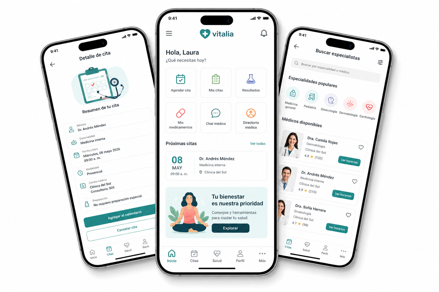 Citas médicas: recomendaciones UX propuestas tras la prueba de usabilidad